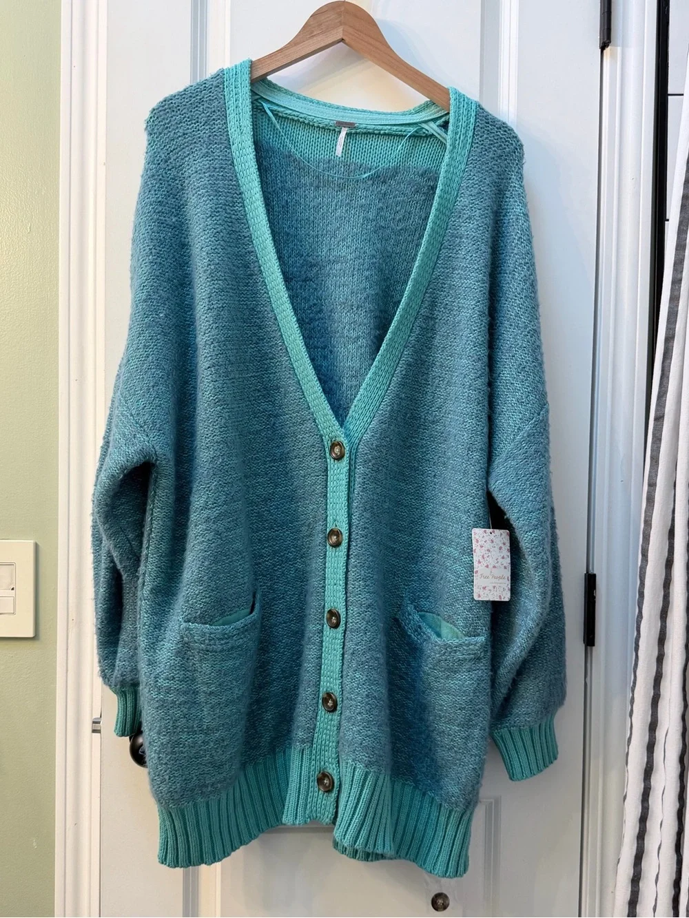Free People Snow Drop Oversized Cardigan